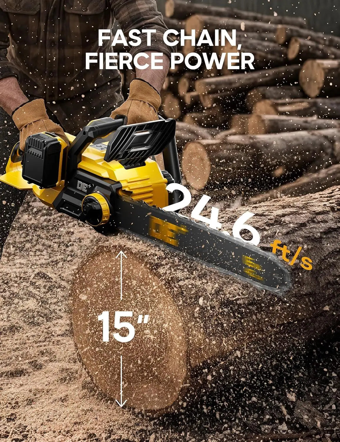 Akumulatorska motorna pila 48V s 2 baterije Outlet Prodaja