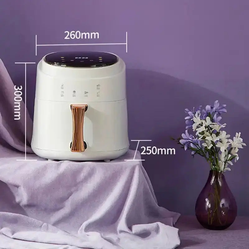 FRITEZA NA VRUĆI ZRAK ZA PEČENJE BEZ ULJA 1400W 8L SA VIŠE FUNKCIJA I EKRANOM NA DODIR FRITEZA NA VRUĆI ZRAK ZA PEČENJE BEZ ULJA 1400W 8L SA VIŠE FUNKCIJA I EKRANOM NA DODIR