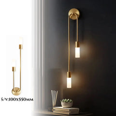 Zidna lampa Modern Duo - zlatna Outlet Prodaja